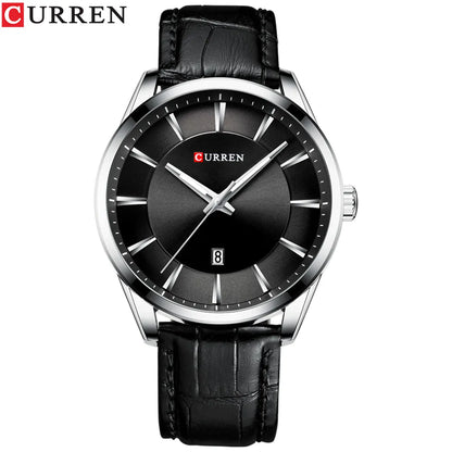 CURREN 45mm Leather Quartz Watch