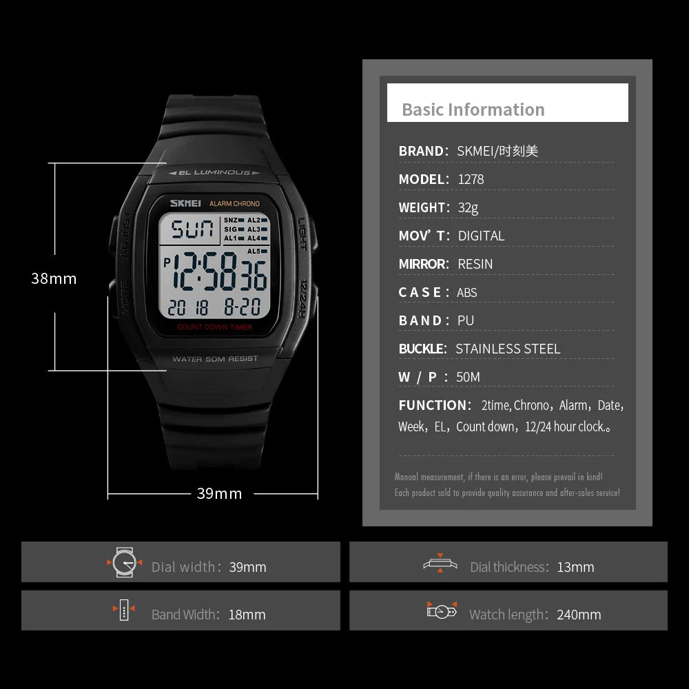 SKMEI Digital Sport Watch