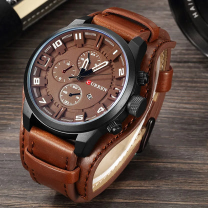 CURREN Classic Leather Quartz Watch