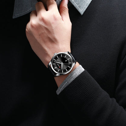 CURREN 45mm Leather Quartz Watch