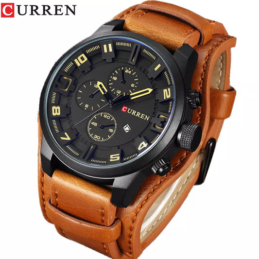 CURREN Classic Leather Quartz Watch