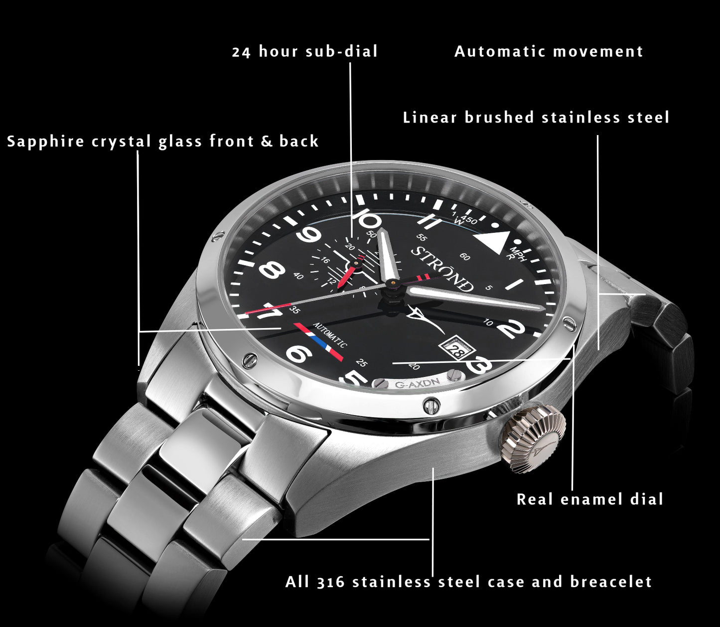 STROND Concorde 24h automatic in navy blue
