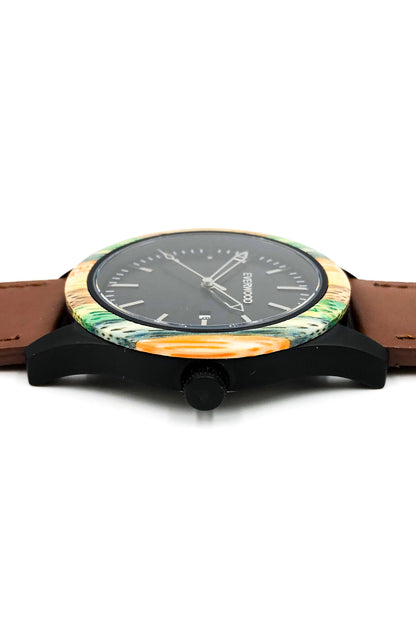 Inverness - Multi Bamboo & Brown Leather